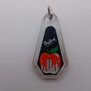 VINTAGE New York Big Apple Keychain